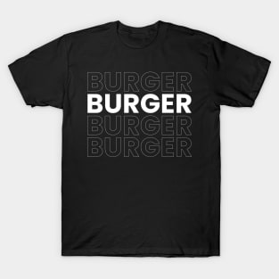 burger typography design T-Shirt